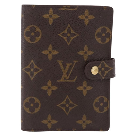 LOUIS VUITTON Monogram Agenda PM Day Planner Cover R20005 LV Auth BA16704