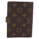 LOUIS VUITTON Monogram Agenda PM Day Planner Cover R20005 LV Auth BA16704-3