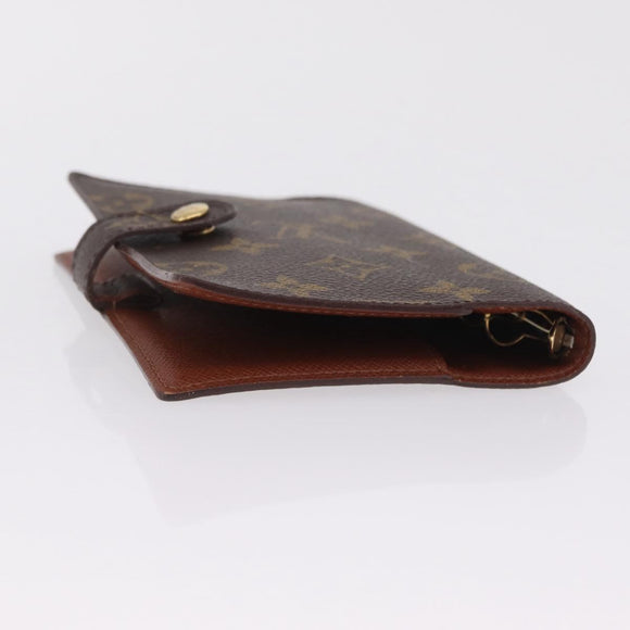 LOUIS VUITTON Monogram Agenda PM Day Planner Cover R20005 LV Auth BA16704