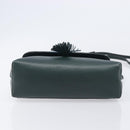 Bottega Veneta Marco Polo Shoulder Bag Leather Green Gold Auth BA16706-12