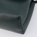 Bottega Veneta Marco Polo Shoulder Bag Leather Green Gold Auth BA16706-13