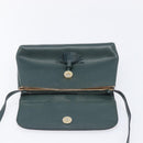 Bottega Veneta Marco Polo Shoulder Bag Leather Green Gold Auth BA16706-18