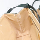 Bottega Veneta Marco Polo Shoulder Bag Leather Green Gold Auth BA16706-22