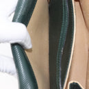Bottega Veneta Marco Polo Shoulder Bag Leather Green Gold Auth BA16706-25