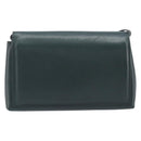 Bottega Veneta Marco Polo Shoulder Bag Leather Green Gold Auth BA16706-3