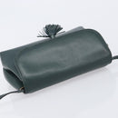 Bottega Veneta Marco Polo Shoulder Bag Leather Green Gold Auth BA16706-6