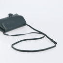 Bottega Veneta Marco Polo Shoulder Bag Leather Green Gold Auth BA16706-7