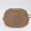 GUCCI Micro GG Supreme Shoulder Bag PVC Beige Gold Auth BA16707-13