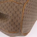 GUCCI Micro GG Supreme Shoulder Bag PVC Beige Gold Auth BA16707-16
