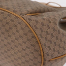 GUCCI Micro GG Supreme Shoulder Bag PVC Beige Gold Auth BA16707-17