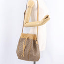 GUCCI Micro GG Supreme Shoulder Bag PVC Beige Gold Auth BA16707-28
