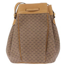 GUCCI Micro GG Supreme Shoulder Bag PVC Beige Gold Auth BA16707-3