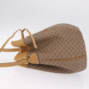 GUCCI Micro GG Supreme Shoulder Bag PVC Beige Gold Auth BA16707-5