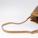 GUCCI Micro GG Supreme Shoulder Bag PVC Beige Gold Auth BA16707-8