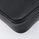 VERSACE Shoulder Bag Leather Black Gold Auth BA16708A-15