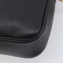 VERSACE Shoulder Bag Leather Black Gold Auth BA16708A-16