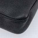 VERSACE Shoulder Bag Leather Black Gold Auth BA16708A-17