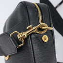 VERSACE Shoulder Bag Leather Black Gold Auth BA16708A-19