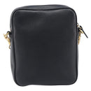 VERSACE Shoulder Bag Leather Black Gold Auth BA16708A-2