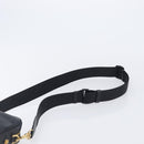 VERSACE Shoulder Bag Leather Black Gold Auth BA16708A-8