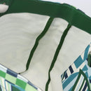 Salvatore Ferragamo Tote Bag Canvas Green Silver Auth BA16713A-18