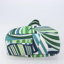 Salvatore Ferragamo Tote Bag Canvas Green Silver Auth BA16713A-9