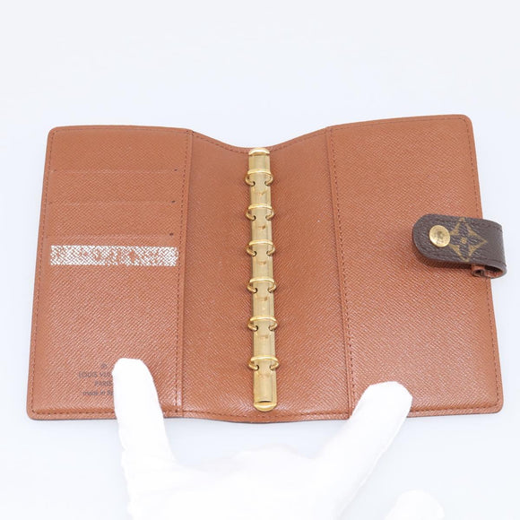 LOUIS VUITTON Monogram Agenda PM Day Planner Cover R20005 LV Auth BA16717