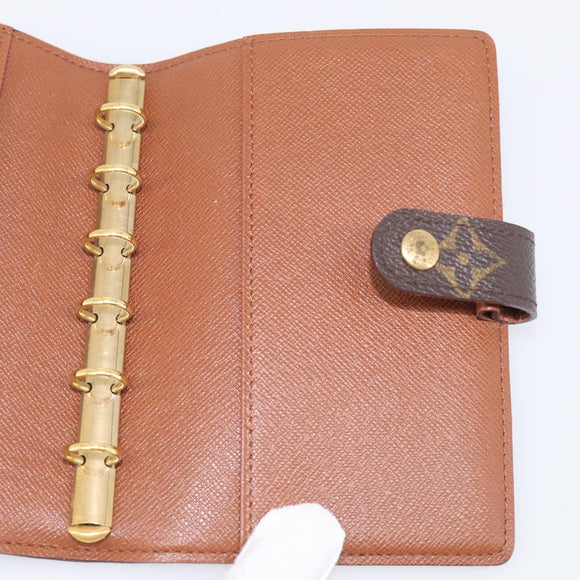 LOUIS VUITTON Monogram Agenda PM Day Planner Cover R20005 LV Auth BA16717
