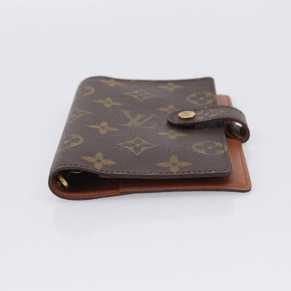 LOUIS VUITTON Monogram Agenda PM Day Planner Cover R20005 LV Auth BA16717