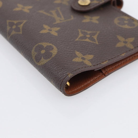 LOUIS VUITTON Monogram Agenda PM Day Planner Cover R20005 LV Auth BA16717