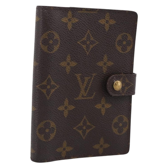 LOUIS VUITTON Monogram Agenda PM Day Planner Cover R20005 LV Auth BA16724