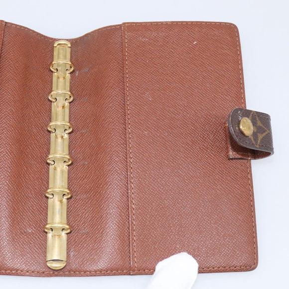 LOUIS VUITTON Monogram Agenda PM Day Planner Cover R20005 LV Auth BA16724