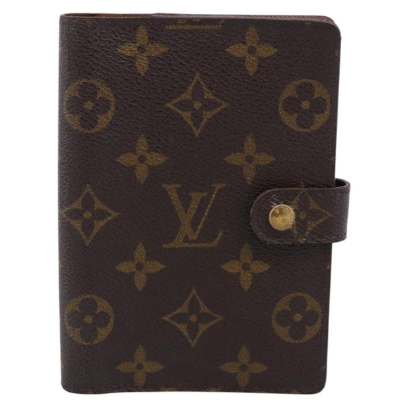 LOUIS VUITTON Monogram Agenda PM Day Planner Cover R20005 LV Auth BA16724