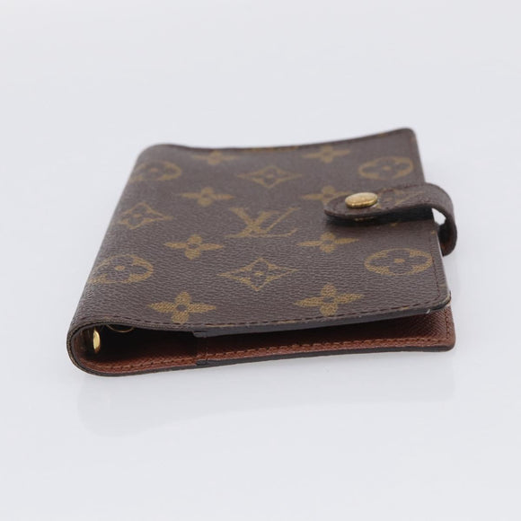 LOUIS VUITTON Monogram Agenda PM Day Planner Cover R20005 LV Auth BA16724