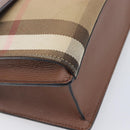 BURBERRY Nova Check Shoulder Bag Canvas Beige Gold Auth BA16725A-12