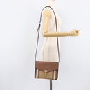 BURBERRY Nova Check Shoulder Bag Canvas Beige Gold Auth BA16725A-27