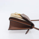 BURBERRY Nova Check Shoulder Bag Canvas Beige Gold Auth BA16725A-4