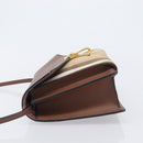BURBERRY Nova Check Shoulder Bag Canvas Beige Gold Auth BA16725A-5
