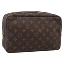 LOUIS VUITTON Monogram Trousse Toilette 28 Clutch Bag M47522 LV Auth BA16730-1