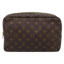 LOUIS VUITTON Monogram Trousse Toilette 28 Clutch Bag M47522 LV Auth BA16730-2