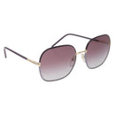 PRADA Sunglasses Plastic Purple Gold Auth BA16731V-1