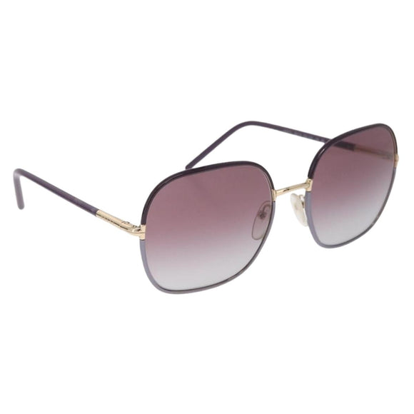 PRADA Sunglasses Plastic Purple Gold Auth BA16731V