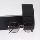 PRADA Sunglasses Plastic Purple Gold Auth BA16731V-17