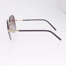 PRADA Sunglasses Plastic Purple Gold Auth BA16731V-9