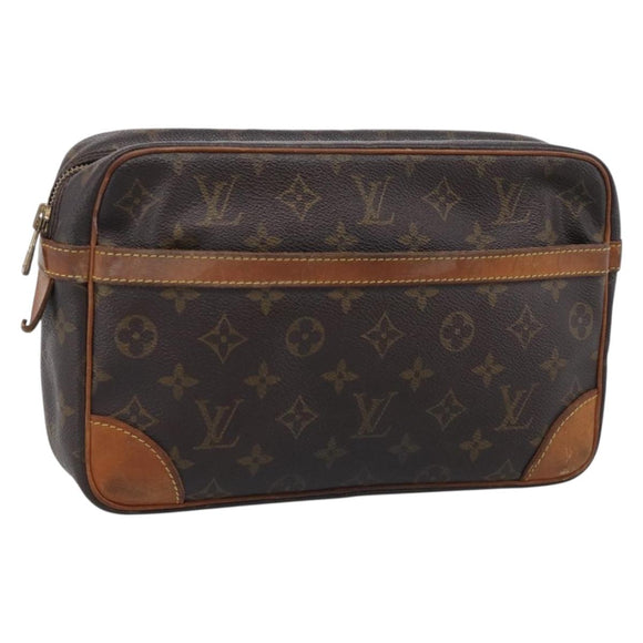 LOUIS VUITTON Monogram Compiegne 28 Clutch Bag M51845 LV Auth BA16733