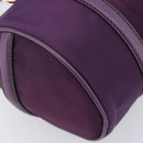 Salvatore Ferragamo Vala Hand Bag Nylon Purple Gold Auth BA16735A-13