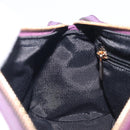 Salvatore Ferragamo Vala Hand Bag Nylon Purple Gold Auth BA16735A-19