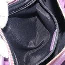 Salvatore Ferragamo Vala Hand Bag Nylon Purple Gold Auth BA16735A-21