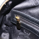 MCM Hand Bag Leather Black Gold Auth BA16736A-22