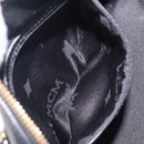 MCM Hand Bag Leather Black Gold Auth BA16736A-23